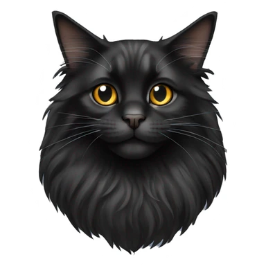 Black Maine Coon sticker