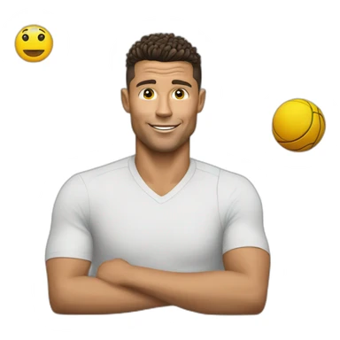 Chat sur la tête de Ronaldo sticker