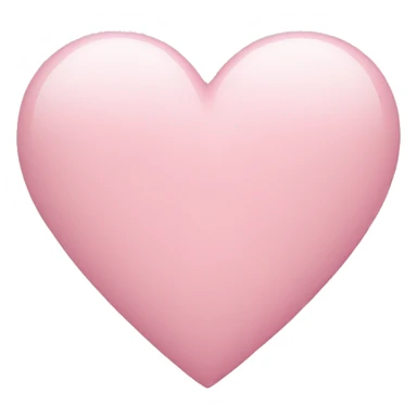 light pink heart sticker
