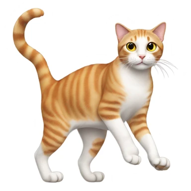 Cat on 2 legs sticker