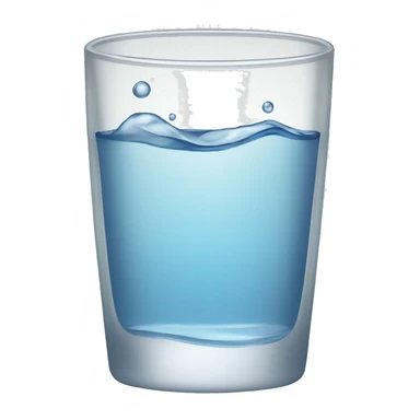 glass of water tilt sticker