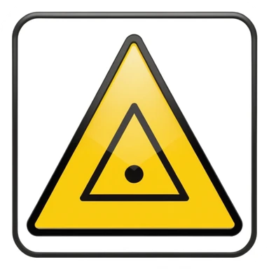 Caution Sign – yellow triangle, Subway Sign. sticker