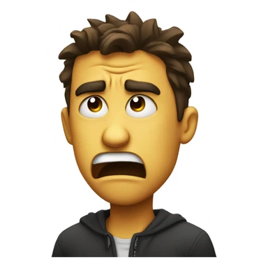 Angry and cry sticker