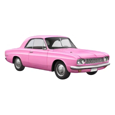 pink 60s car sticker