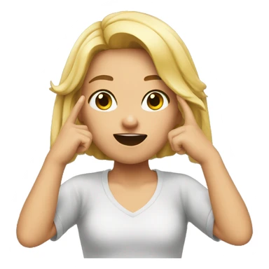 A girl taunting me sticker