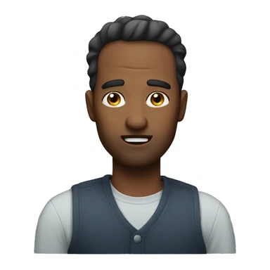 man saying never mind sticker