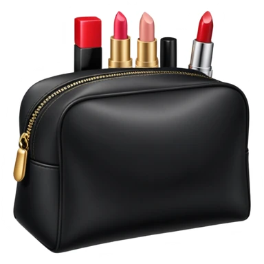 Makeup bag with makeup inside it sticker