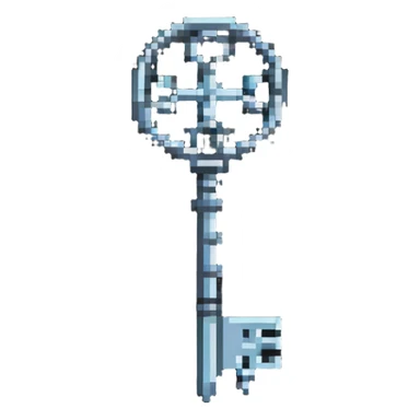Ancient key sticker