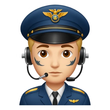 tattooed pilot  sticker