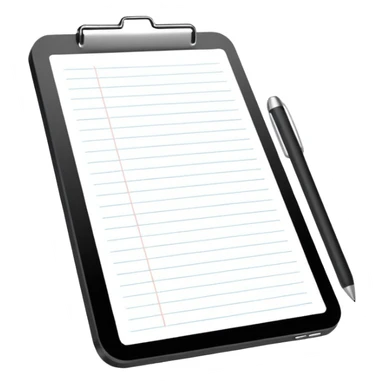 digital notepad with no clip sticker