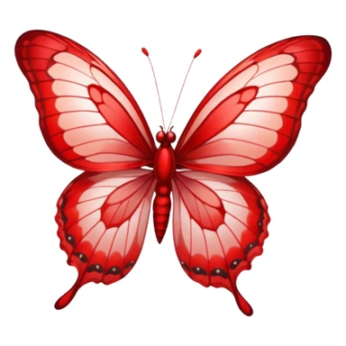 UNA BUTTERFLY RED FANTASY, PERO DEBE SER UN ROJO UN POCO CLARO, no debe ser tan rojo intenso, DEBE SER MÁS CLARO . sticker
