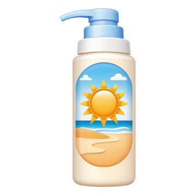 Suncream sticker