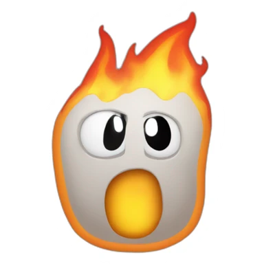 Firey from BFDI sticker