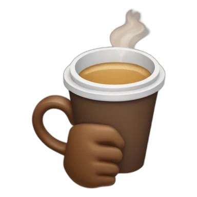 Cheers with coffee sticker