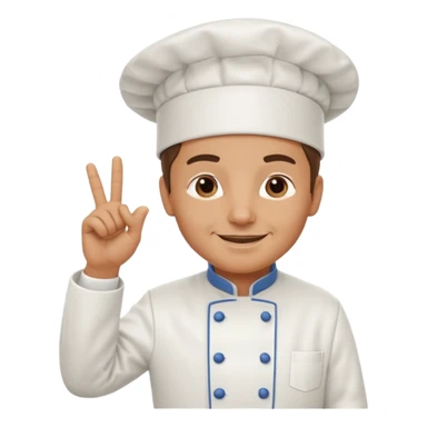 French chef with the 🤌 hand sticker