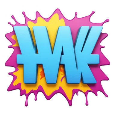 Graffiti the words W Hours  sticker