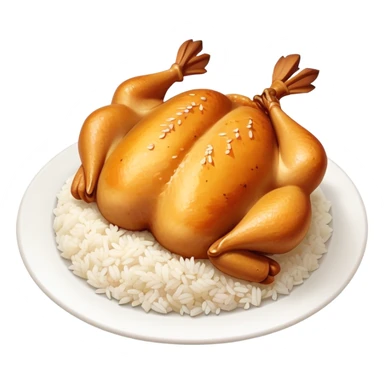 Chicken with rice sticker