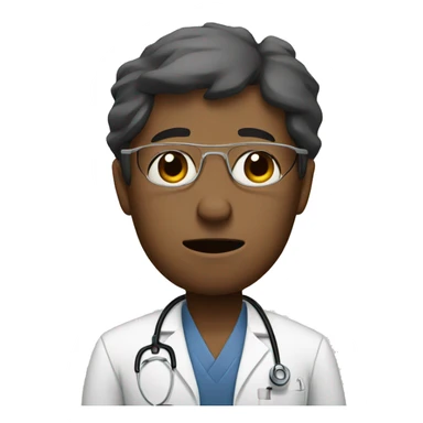 Tired doctor sticker