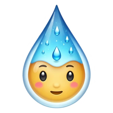 resin drop with sparkles inside sticker