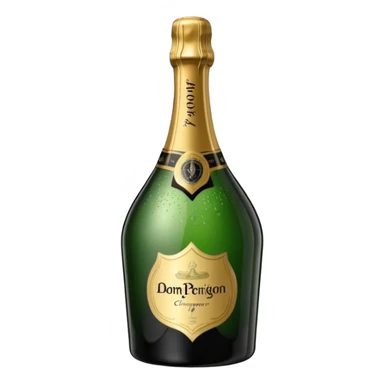 A dom perignon champange just bottle sticker