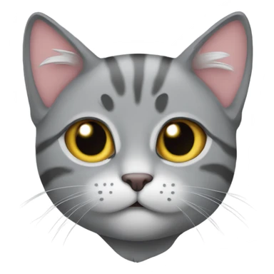 gatita gris  sticker