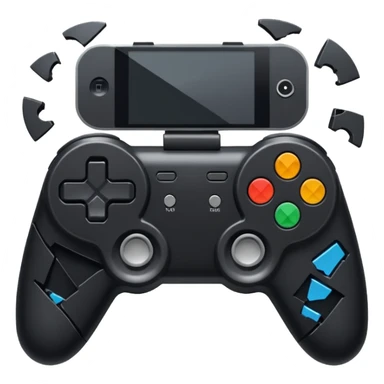 game controller shattered sticker