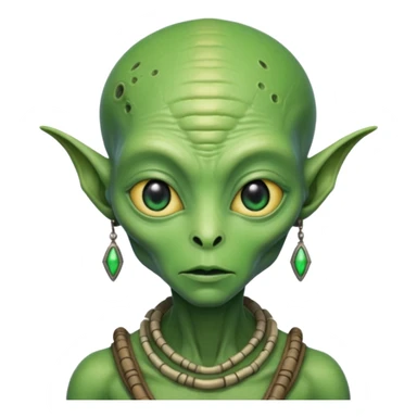 alien living in desert, accessories, just face  sticker