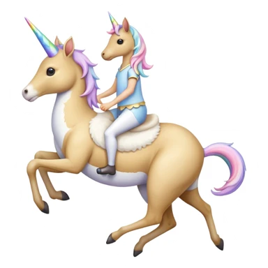 Unicorn riding kangoroo sticker