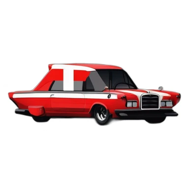 Monaco’s flag with a black T sticker