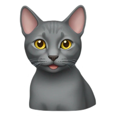 korat cat sticker
