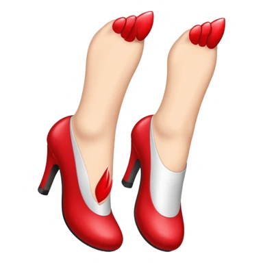 Feet that’s flying and has kisses all over it sticker