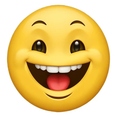 Un emoji heureux pouce en l’aire qui fait peur sticker