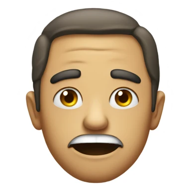 Judgemental disgust face sticker