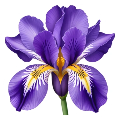 Croatian iris flower iconic  sticker