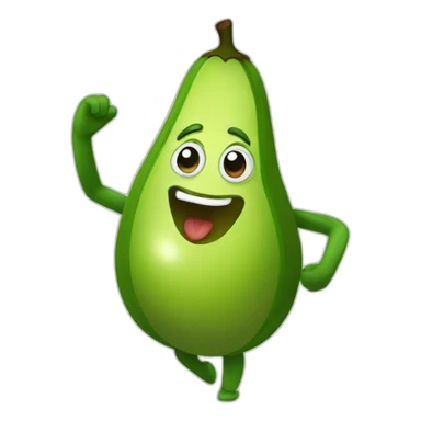 dancing avocado sticker