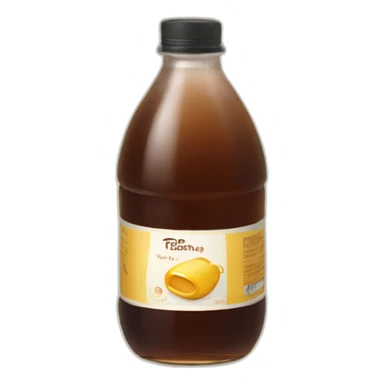 Bottle of syrup on a vanilla no text sticker