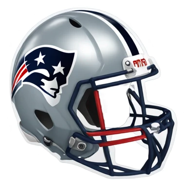 New England Patriots helmet sticker