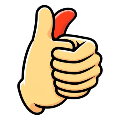 Thumbs up 'Great workout!' motivational fitness symbol sticker
