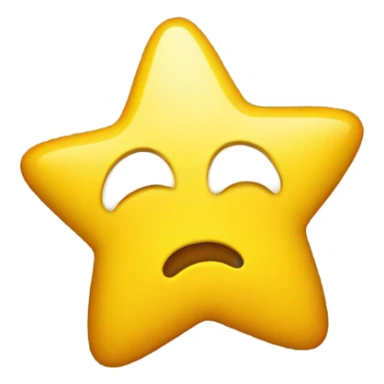 yellow face emoji with stars instead of eyes sticker