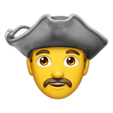 Moș Crăciun cu un pirat  sticker