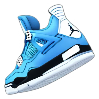 Jordan 4 bleu sticker