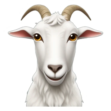 Goat with Ronaldo head sticker