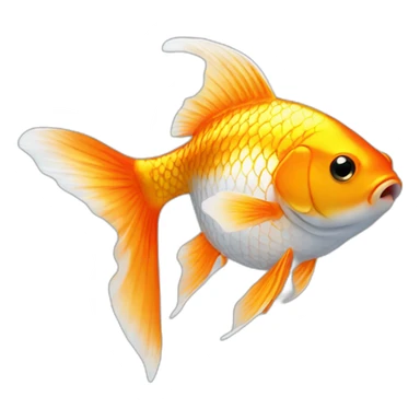 Gold fish sticker