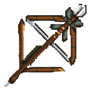 brown bow and arrow sticker