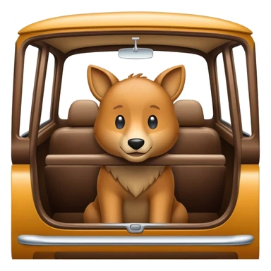 Ochse der im Auto sitzt sticker