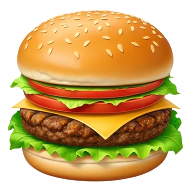 burger and chips sticker