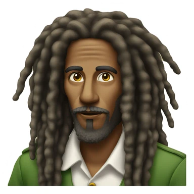 rastafari who is smoking sticker