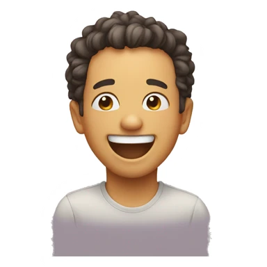 Cute laughing  sticker