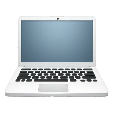 White laptop sticker