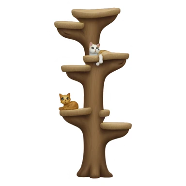Cat tree sticker